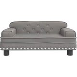 Krevet za pse sivo 70 x 45 x 30 cm od umjetne kože | shoptok.hr