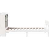  s regalom za knjige bez madraca bijeli 90x200cm borovina | shoptok.hr