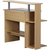 MID.YOU računalniška miza leseni material barve bukve | Shoptok.si