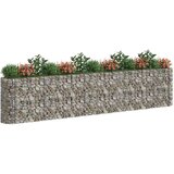 vidaXL Gabionska povišena gredica od pocinčanog željeza 470x50x100 cm | shoptok.hr