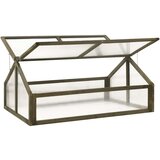 vidaXL Rastlinjak sive barve 114x80x50 cm les jelke, (20747981) | Shoptok.si