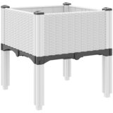  Vrtna sadilica s nogama bijela 40 x 40 x 42 cm PP | Eponuda.ba