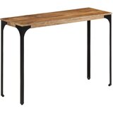  Konzolni stol smeđi 110x35x76cm od masivno drvo manga i željezo | Eponuda.com