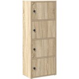 Maison Chic Knjižna omara - Knjižni regal sonoma hrast 40x24x102 cm inženirski les, (21725198) | Shoptok.si