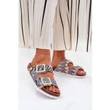 S. BARSKI Women's Sandals With Buckles And Glitter Beige S.Barski | Shoptok.si