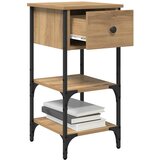  Noćni ormar 2 pcs Smeđa 33.5 x 36 x 70 cm Konstrukcijsko drvo | shoptok.hr