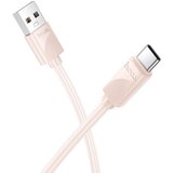 Hoco kabal (kabl) usb a na type c 2.4 a X114 1 m roze u