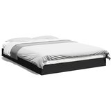 vidaXL Okvir kreveta crni 140 x 200 cm od konstruiranog drva Cijene