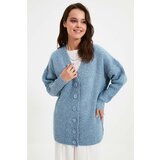Trendyol blue V Neck Knitwear Cardigan Cene