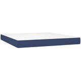  Krevet s oprugama i madracem plavi 160x200 cm od tkanine | shoptok.hr