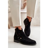 S. BARSKI Ladies Cut-Out Ankle Boots With Zipper Black S.Barski | Shoptok.si