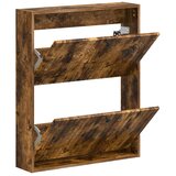  Ormar za cipele na zidu ALKMAAR 71 x 17 x 86 cm Dimljeni hrast - Dimljeni hrast | shoptok.hr