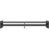  Stojalo za zaslon sivo 100x27x15 cm trdna borovina | Shoptok.si