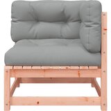  Kutna vrtna sofa s jastucima od masivnog drva duglazije Smeđa | shoptok.hr