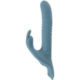 You2Toys 3-dijelni navlakujući zečji potisni vibrator s daljinskim upravljačem (plavi) | shoptok.hr