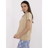 BASIC Feel Good T-shirt-CLM-TS-1639.12-beige | Eponuda.ba