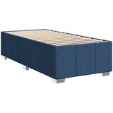  Krevet s oprugama i madracem plavi 100 x 200 cm od tkanine | shoptok.hr