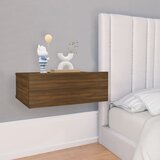 vidaXL Lebdeča nočna omarica rjav hrast 40x30x15 cm inženirski les Cene