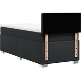  s oprugama i madracem crni 90 x 200 cm od umjetne kože | shoptok.hr