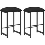  stolica 2 kom. Crna 40 x 32 x 64 cm Konstruirano drvo | shoptok.hr