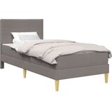  Okvir za krevet Sivo-smeđa 90 x 190 cm Poliester - Sivo-smeđa 90 x 190 cm | shoptok.hr