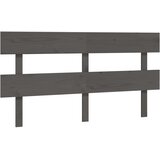  Uzglavlje za krevet sivo 154 x 3 x 81 cm od masivne borovine | Eponuda.com
