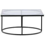 Furniture Fashion Skanör klub stolić 90 × 90 cm, crni | shoptok.hr