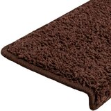  Stopniščne preproge 20 kosov 65x21x4 cm rjave pravokotne robove | Shoptok.si