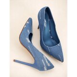 Resti Royal Fashion Women's Denim High Heel Pumps | shoptok.hr
