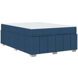  Konstrukcija postelje z vzmetnico Modra 160 x 200 cm blago, (5000125993) | Shoptok.si