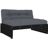  Srednja sofa crni 120x80 cm od masivne borovine | shoptok.hr