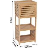 Tendance kupatilski ormarić 1 vrata i 2 POLICE TRINIDAD 365X30X83CM MDF BAMBOO 9902764 | Eponuda.com