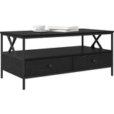  With Drawer Crni hrast 100 x 51 x 45 cm Konstruirano drvo | shoptok.hr