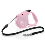 Flexi standard S cord pink Flower - povodac gajtan 5m Cene