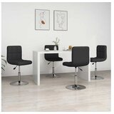  Jedilni stoli 4 kosi črno umetno usnje | Shoptok.si