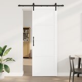 vidaXL Klizna vrata s setom hardvera bijela 83x232 cm od punog bora | shoptok.hr