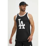47 Brand Kratka majica MLB Los Angeles Dodgers moška, črna barva, BB012PMFKXZ609483JK
