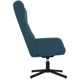  Stolica za opuštanje plava baršunasta | shoptok.hr