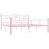  Okvir za krevet ružičasti metalni 180 x 200 cm - Ružičasta 180 x 200 cm | shoptok.hr