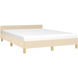  Okvir za krevet bez madraca krem 140 x 190 cm od tkanine | Eponuda.com