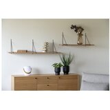 House Nordic Polica u dekoru jasena u prirodnoj boji 120 cm Chiba – | shoptok.hr