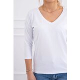 Kesi White blouse with V-neck | shoptok.hr