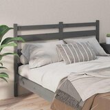  Uzglavlje za krevet sivo 166 x 4 x 100 cm od masivne borovine | shoptok.hr