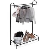 Vilde Stoječe stojalo za oblačila, kovinsko, črno, 147 cm, (5000092325) | Shoptok.si