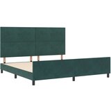  Okvir kreveta tamnozelena 200x200 cm baršun | shoptok.hr