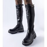 Gemre Black massive boots with a decorative strap Stuart | shoptok.hr