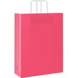  Papirnate vrećice 50 kom s ručkama ružičaste 32x12x42 cm | shoptok.hr