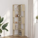  Kutni regal za knjige s 5 razine boja hrasta 50x50x179cm drveni | Eponuda.ba