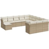  12-dijelni set vrtnih sofa od poliratana s jastucima bež | shoptok.hr