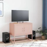 vidaXL TV omarica roza 68,5x39x60,5 cm jeklo | Shoptok.si